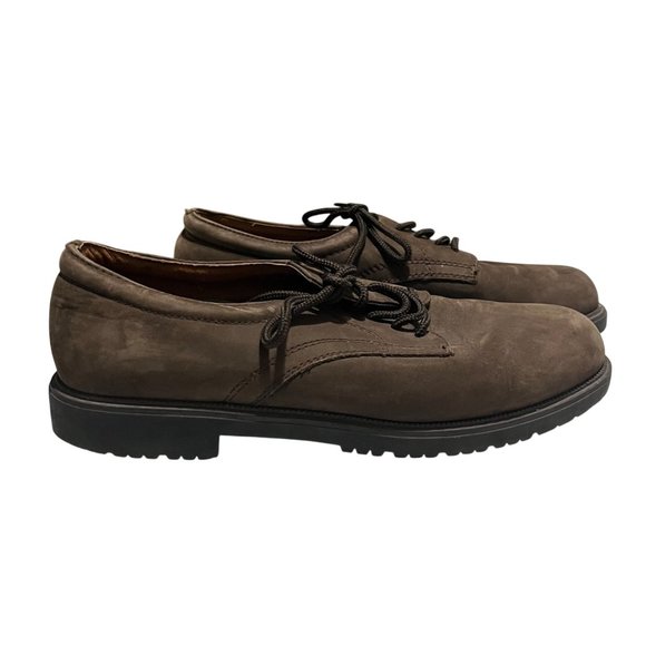 Claybrooke Mens Suede Leather Lace Up Shoes Brown Size 10 M - Picture 1 of 9